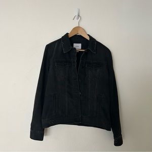 Black Denim Jean Jacket with light distressing from Old Navy